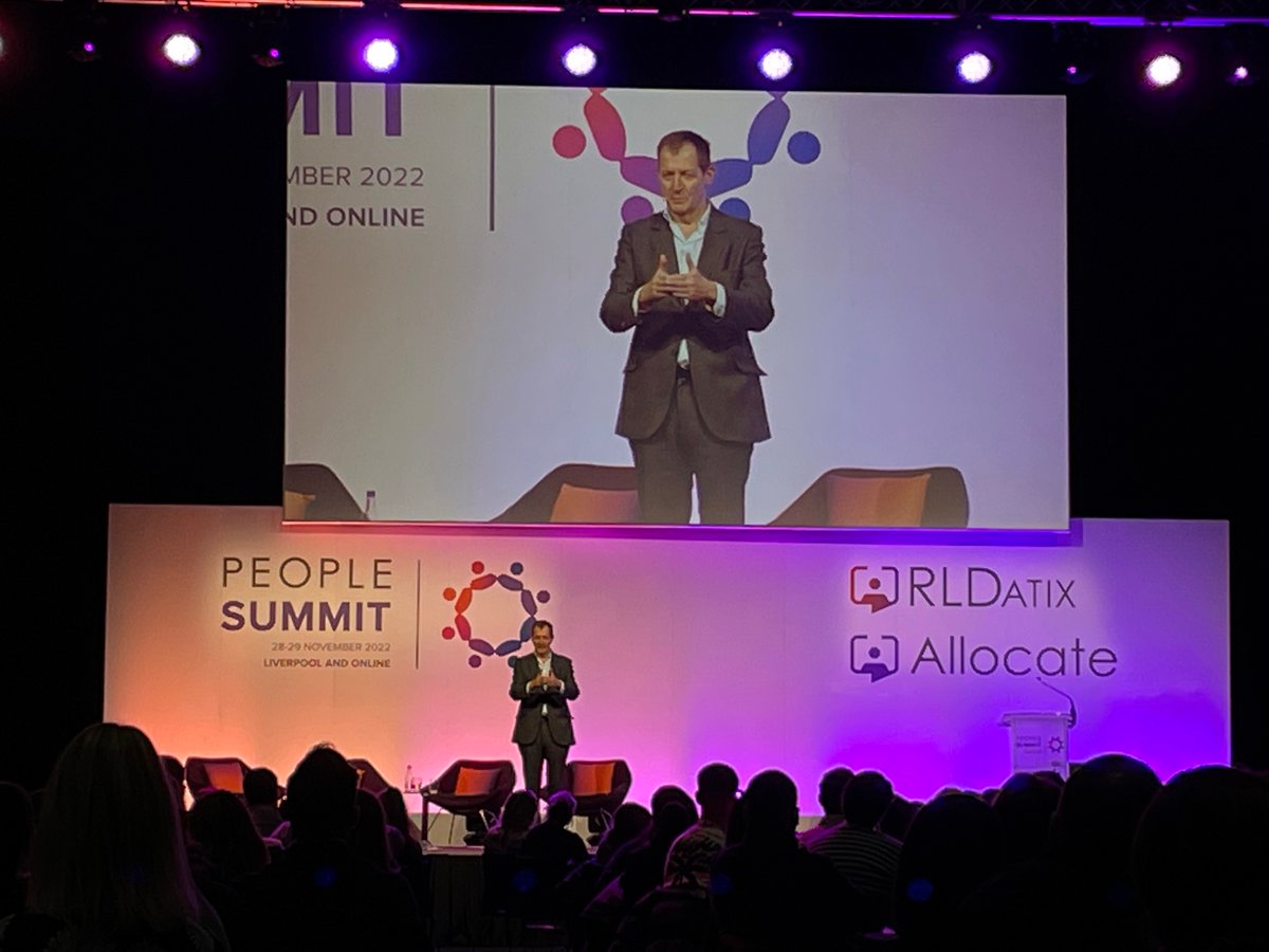 TheBlueLozenge's tweet photo. We are in the main stage listening to Alastair Campbell talking about leadership. #PeopleSummit #RLDatix #Allocate @AllocateS https://t.co/43RljULE7B