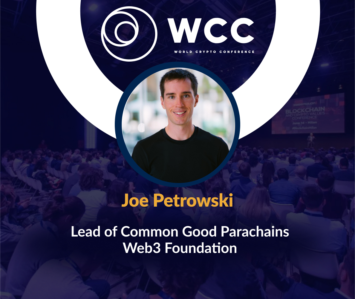 WorldCryptoC's tweet image. Welcome to WCC'23, Joe! 😍

Joe Petrowski leads the Common Good Parachains team at @Web3foundation, where he works on delivering the core @Polkadot in parachains.🚀