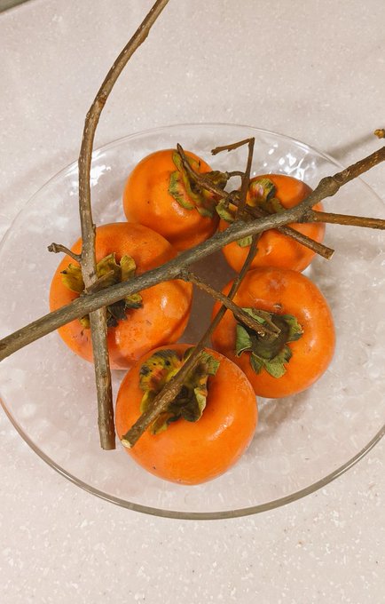 ご近所さんから柿もらった😋 