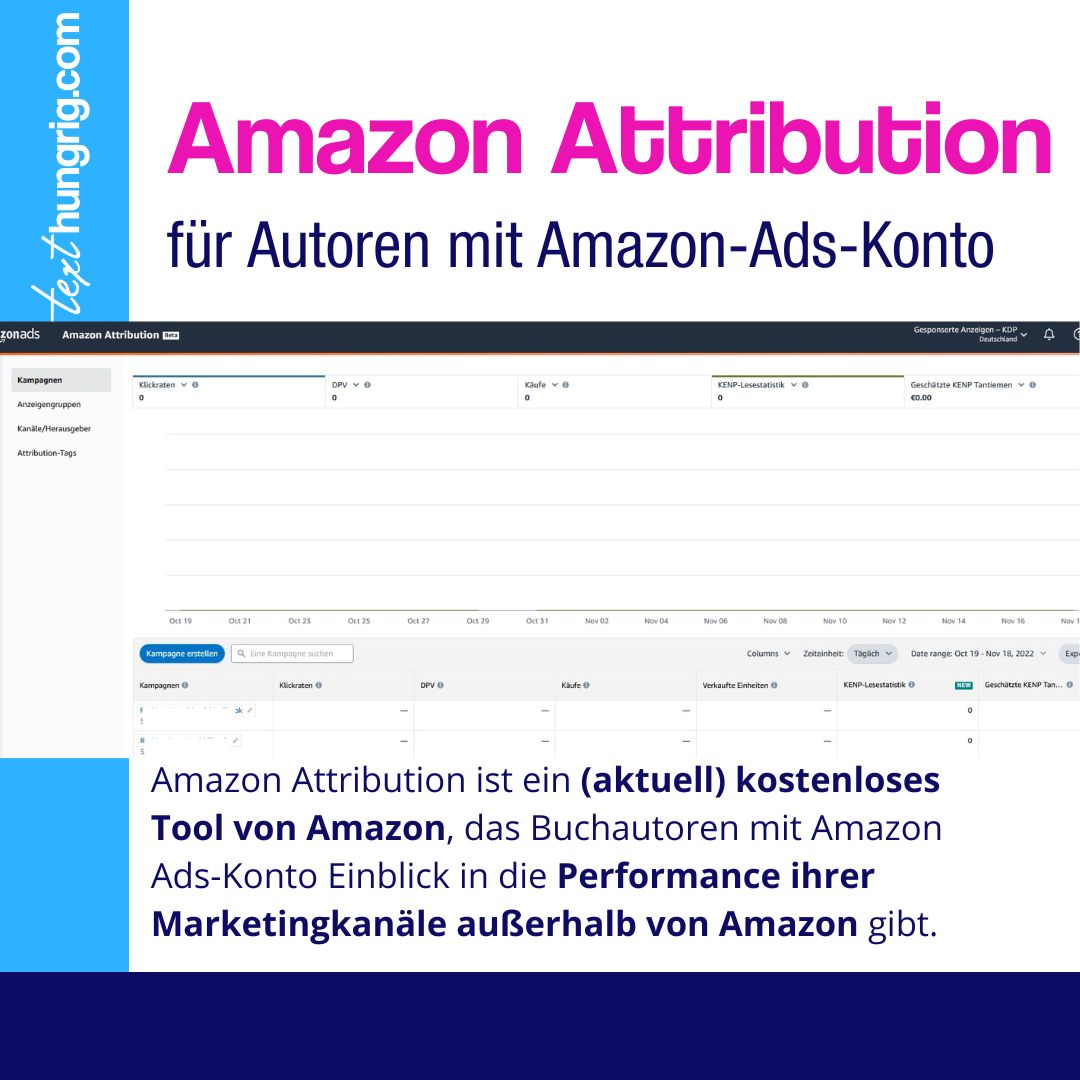 Mit dem neuen gratis Tool können KDP-Selbstverleger und Verlagsautoren im Amazon Ads Manager die Verkäufe ihrer Bücher tracken:
texthungrig.com/blog/amazon-at…
#amazonkdp #kdpselbstverleger #buchwerbung #amazonwerbung #buchvermarkten #indieautoren #buchvermarktung #buchveröffentlichen