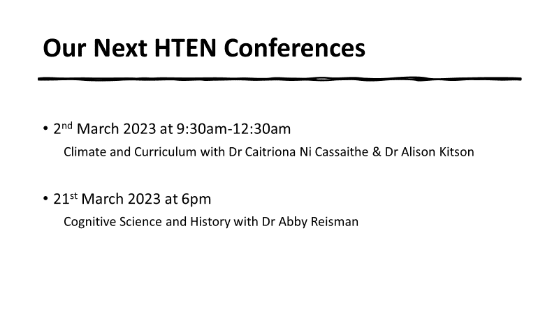 HTENUK's tweet photo. Loved the @HTENUK #HAConf today? Intrigued by all the tweets about it? We are a #subjectspecific #history network supporting #historyteacher #educators from school and university environments @NASBTT @UCET_UK. We'd love you to join us.
Our next conference sessions are: https://t.co/aRVRRhuvTv