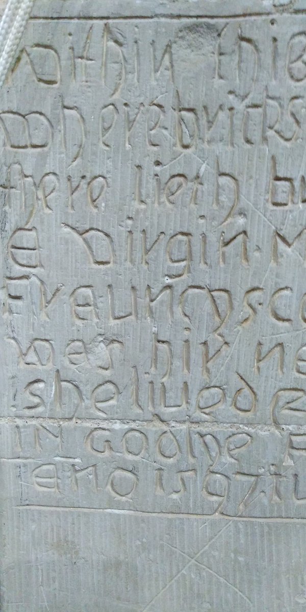 mjc_associates's tweet photo. We also now know that the person who created this inscription also wrote the parish registers, so the priest or the parish clerk. https://t.co/3iAiUujvSa
