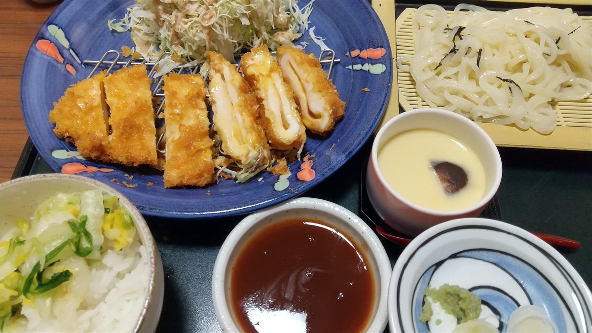 ✨今日の夕飯✨ ★チーズチキンカツ定食★