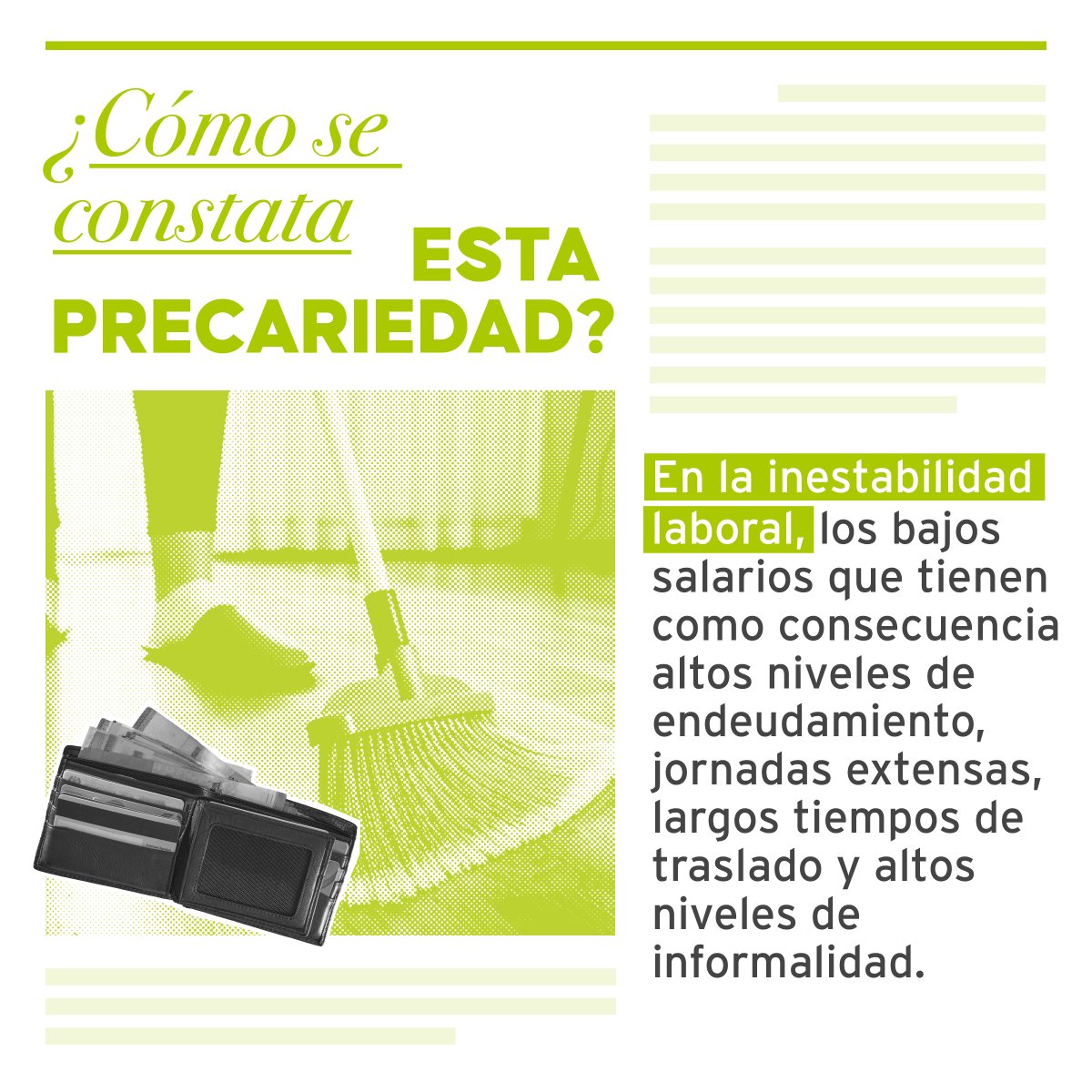 Las condiciones laborales son injustas para la mayoría de las personas, pero cuando se trata de las mujeres #TrabajoDignoEsUnTema, ya que estas injusticias toman nuevos alcances, como el sexismo, la violencia de género en espacios laborales, las tareas de cuidado, entre otras