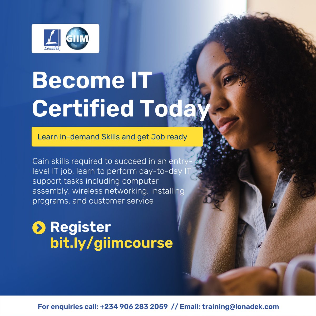LonadekInc's tweet photo. Visit https://t.co/SvcQzslXKj to achieve a high level of security in your networks with Certification Courses that deliver competence in #CyberSecurity.
Need more info, send an email to training@lonadek.com or call/chat with us on +234 906 283 2059
#GIIM #cybersecurity https://t.co/BX9auQ6u3e