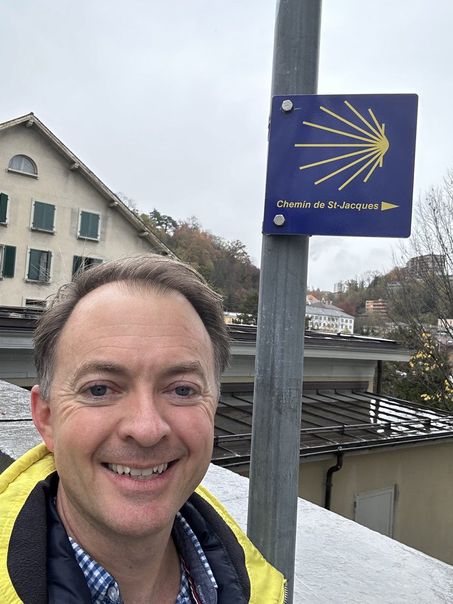 BradLadewig's tweet photo. I love visiting cities/towns that lie on the #Jakobsweg / #ViaJacobi / #ElCamino - reminds me that life is a journey and I’m a pilgrim on the path. Today it’s Lausanne. https://t.co/wEpiNnRVMR