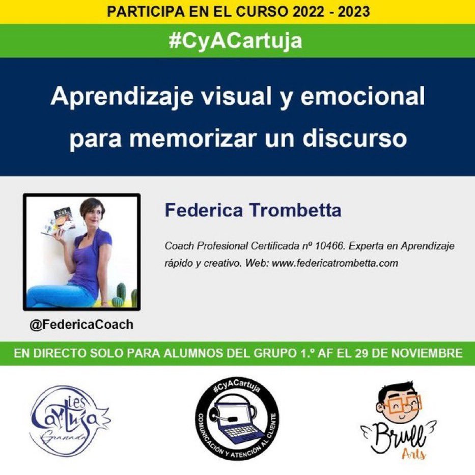 Hola, ahora tenemos la videoconferencia con Federica. Gracias por venir.
#CyACartuja