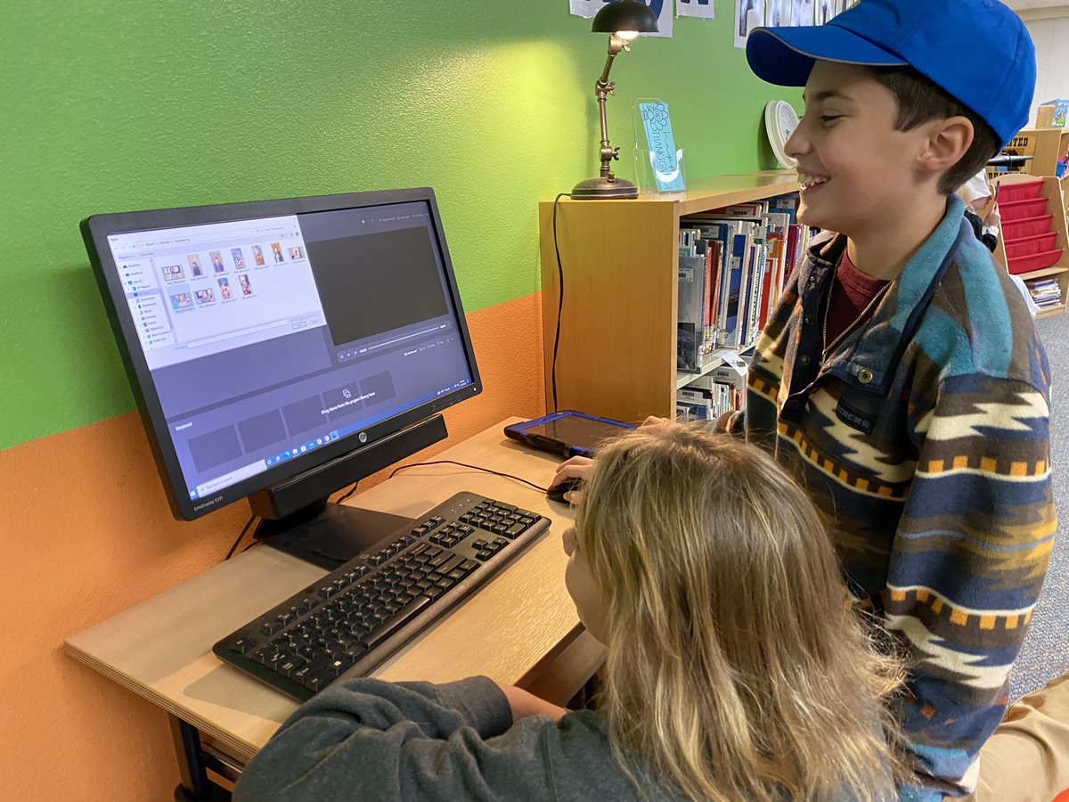 CiboloCreekLib's tweet photo. The KCub media specialists start the day early, coming up with great content for the morning announcements. We have the most amazing and creative students! #everycubcounts @CiboloCreekES https://t.co/u1tnt1Rvpb
