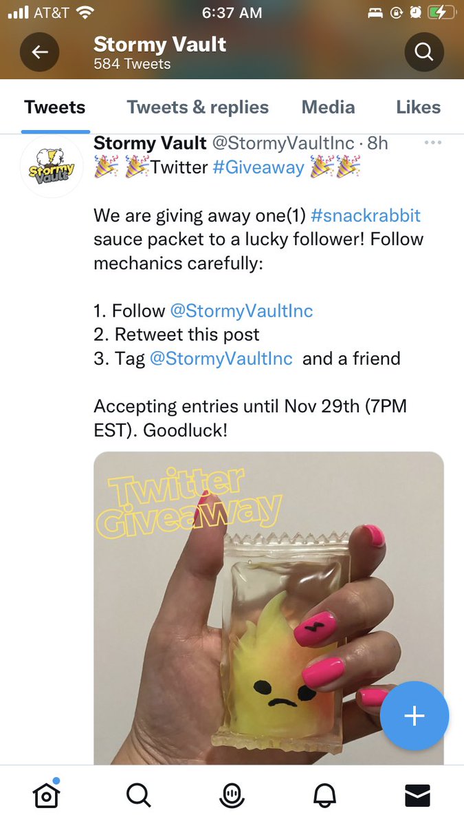 StormyVaultInc's tweet photo. Gm- trying to figure how to do giveaways on twitter haha
We specialize in designer toys and learning to get into web3 space. Slowly getting more active here. First #giveaway #web3 #nft #art #arttoy #designertoy #snackrabbit #ArtistOnTwitter https://t.co/k2WoLi3Hw3