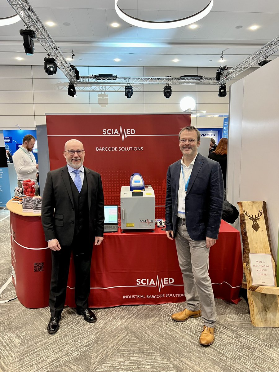 Sciamed's tweet photo. We are delighted to be in Birmingham exhibiting at the IDSc 16th Annual Conference.
Visit stand 84, for a live demonstration of laser marking surgical instruments.
#lasermarking #decontamination #IDSc2022 #IDScConference https://t.co/FnTWaYCRIl