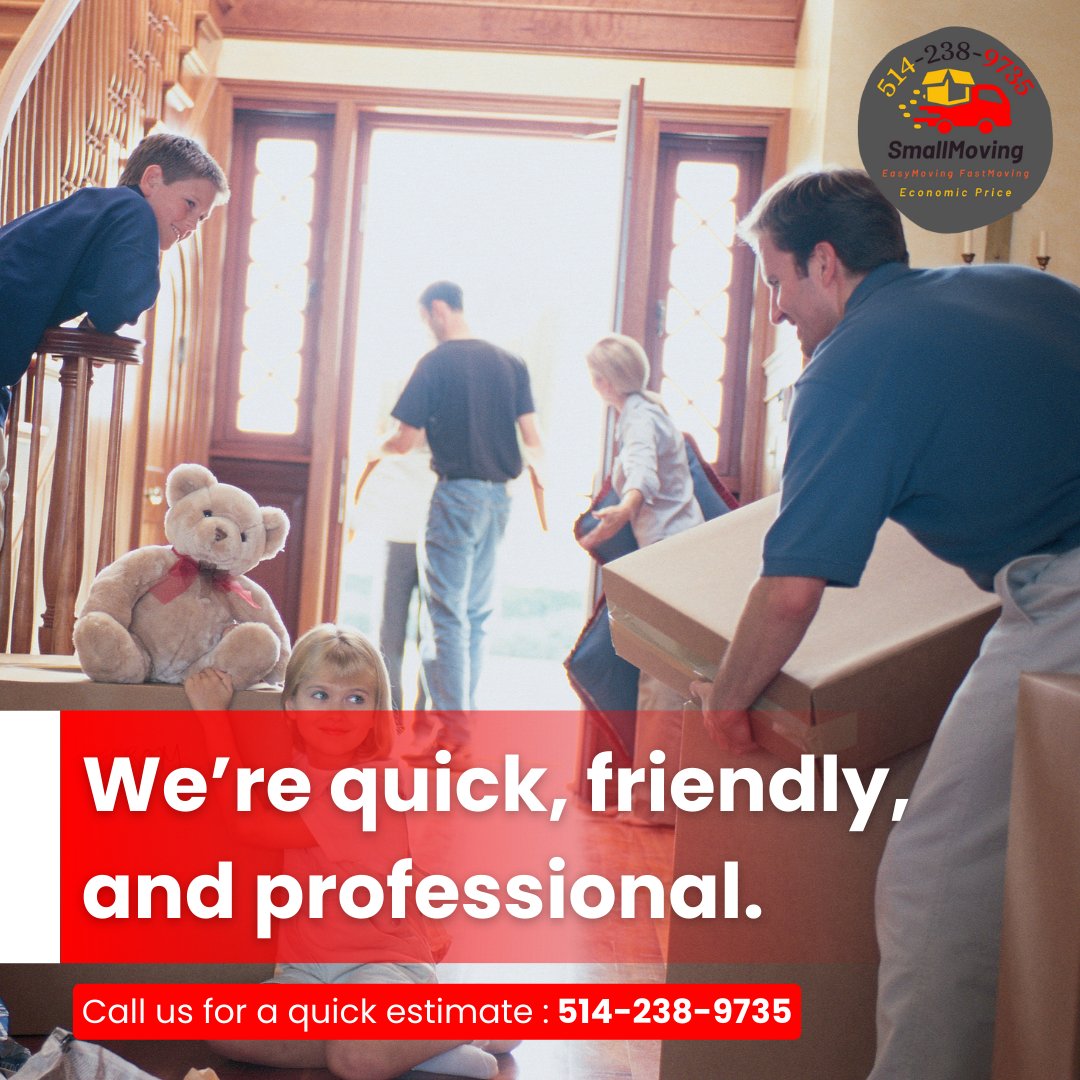 PureMovinginc's tweet photo. We’re quick, friendly, and professional.
Call us for a quick estimate: 514-238-9735
#Homemoving #Packersandmovers https://t.co/6l7l0EZmYY