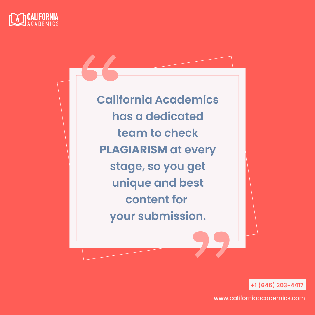 Many a time, research papers are rejected because of plagiarised content. By working with California Academics, you are assured of the quality and authenticity of the content of the research paper.
#LetUsTalk #researchpaper #plagiarizedcontent #bestquality #expertcheck