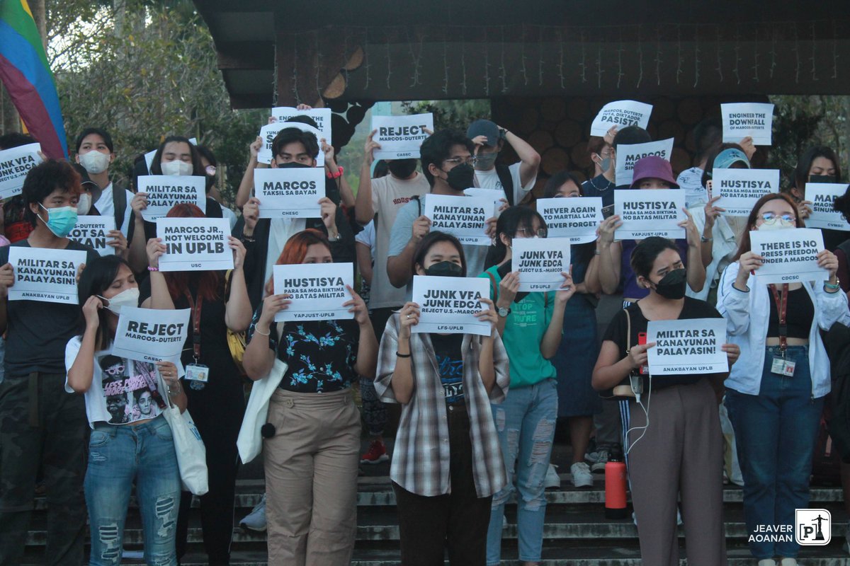uplbperspective's tweet photo. Isiniwalat ng mga naging tagapagsalita ang pag-abuso ng IRRI sa local farmers na sa halip na harapin ang mga magsasaka ay piniling kausapin ang mga namumuno sa mapang-abusong institusyon.

#MarcosNotWelcomeInUPLB https://t.co/bE0nNTi0FK