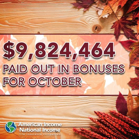GrahamOrgAIL's tweet image. We paid out over $9 million in bonuses for October! You all work hard to protect families, and this is earned! #opportunityunlimited #bonustime #allin #protectingfamilies #iykyk #earnedit #grahamagency