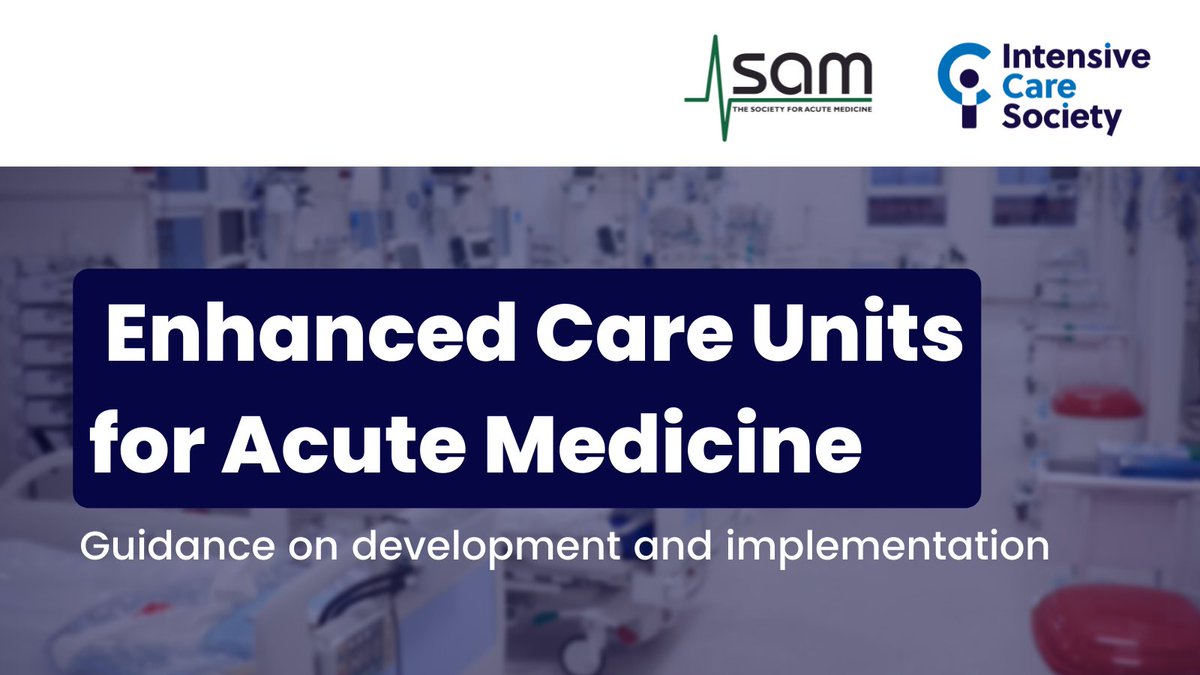Intensive Care Society 💙 (@ics_updates) on Twitter photo We’re delighted to announce the release of our latest guidance, developed in collaboration with <a href="/acutemedicine/">SAM Online</a>.
The guidance will help support the delivery and implementation of enhanced care units.
You can read the full guidance at bit.ly/ICSEnhancedCare We’re delighted to announce the release of our latest guidance, developed in collaboration with <a href="/acutemedicine/">SAM Online</a>.
The guidance will help support the delivery and implementation of enhanced care units.
You can read the full guidance at bit.ly/ICSEnhancedCare