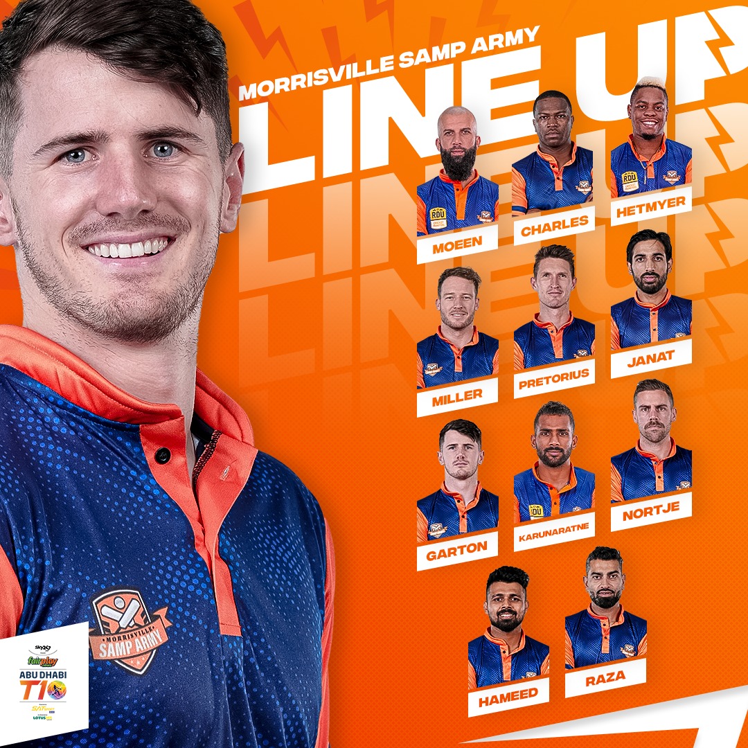 The teams are in for today’s opening game 👊

<a href="/TeamADCricket/">Team Abu Dhabi Cricket</a> won the toss &amp; elected to bat first 🏏