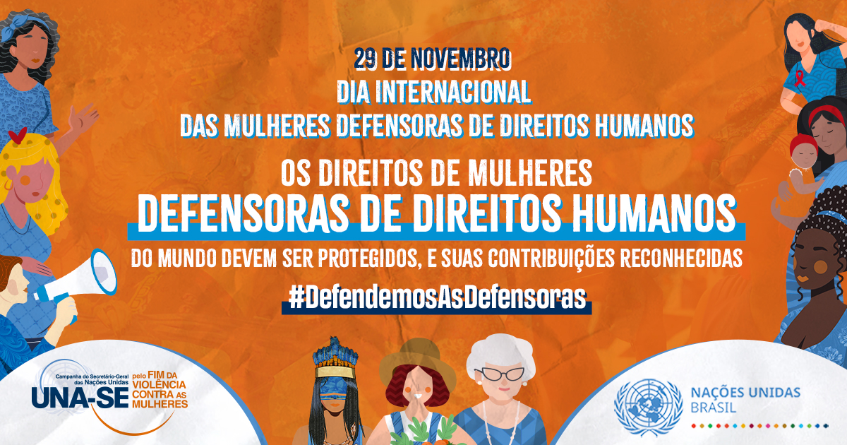 FAOBrasil's tweet photo. MULHERES 👩‍🦰👧👱‍♀️👩‍🦱🧕 QUE DEFENDEM OS DIREITOS HUMANOS 👱🧑‍🦲🧑‍🦰🧕🧔 REPRESENTAM #OBrasilDasMulheres!
 
🟠🧡

#UNASE #16Dias #UNITE #16Days 
#DefendemosAsDefensoras 

@ONUBrasil @ONUMulheresBR https://t.co/ldwcLYdDuY