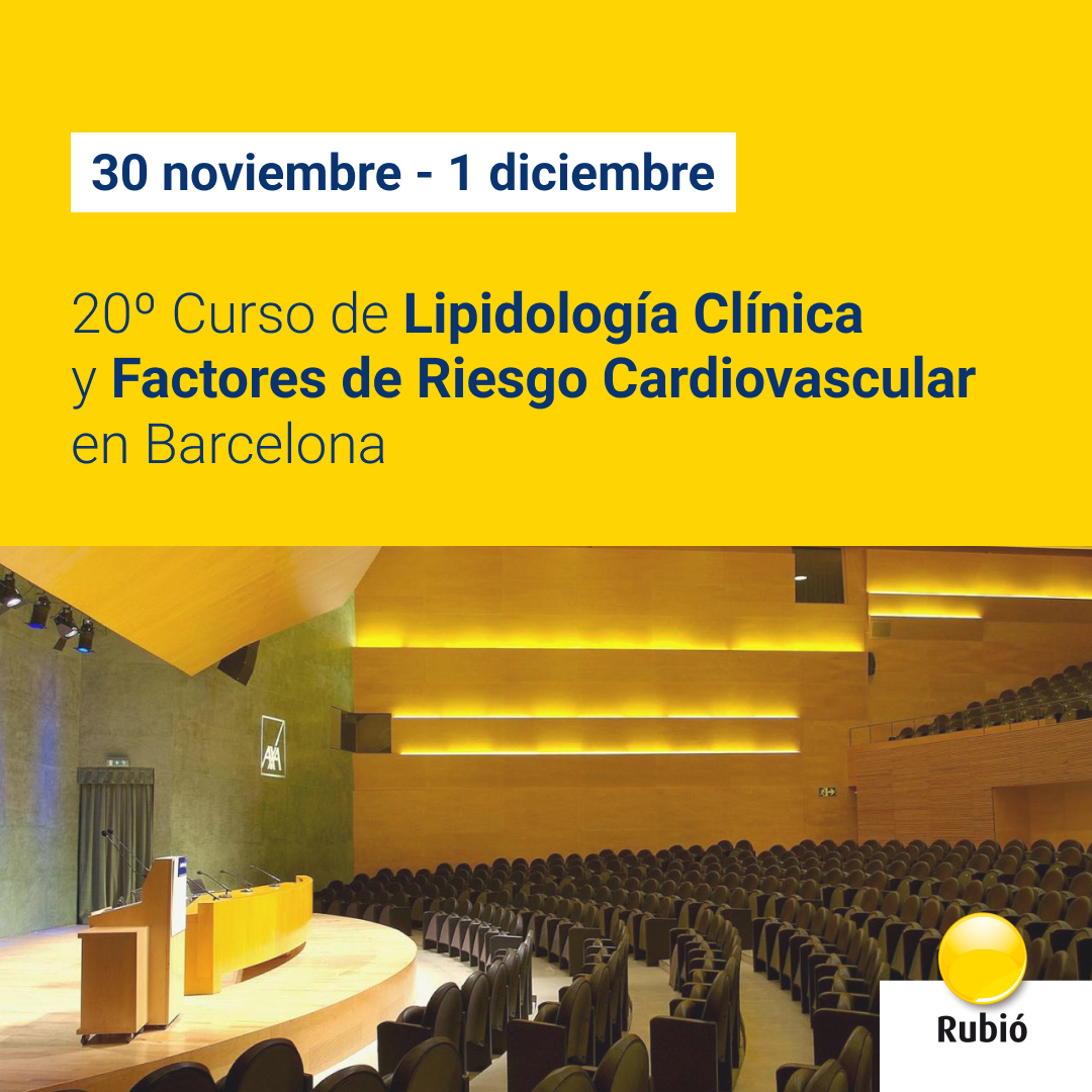 LabRubio's tweet photo. 🗓 Del 30 de noviembre al 1 de diciembre se celebra el 20º Curso de Lipidología Clínica y Factores de Riesgo Cardiovascular de #FIPEC en el Auditorio AXA de Barcelona.
👇 https://t.co/NDFNwyu5Dy