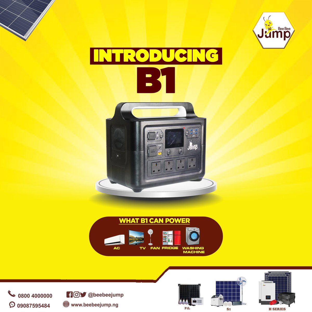 Beebeejump Solar On Twitter Presenting Our 1228Wh B1 Solar Series A 