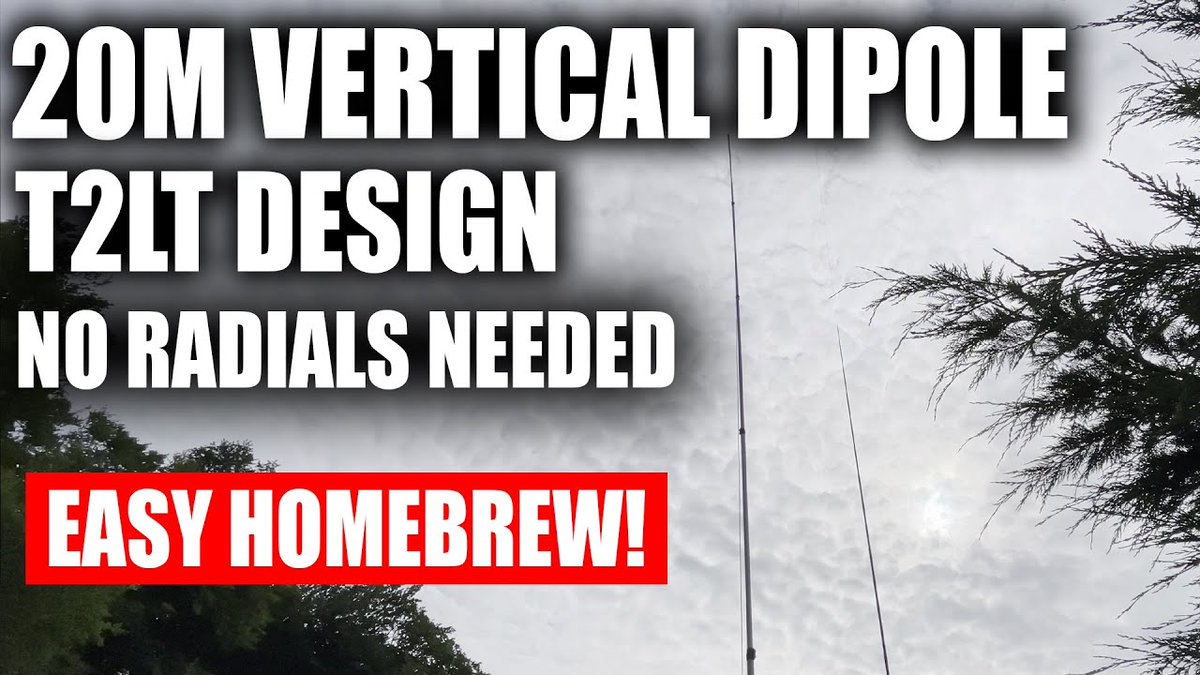 20M Vertical Dipole - Amazing Performance - T2LT Design qrznow.com/20m-vertical-d…