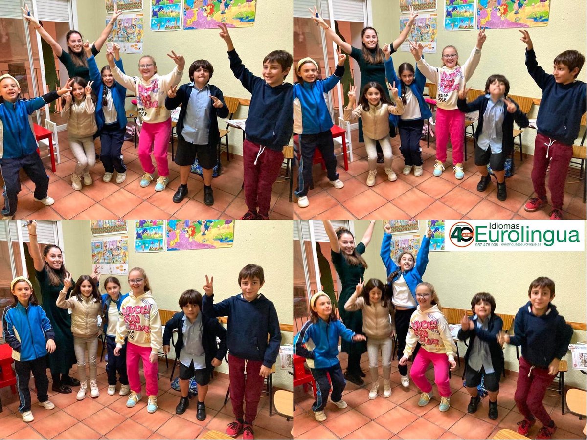 Nuestras #clasesdeinglés para niños son súper divertidas y dinámicas, con profesores especializados en la #enseñanzayaprendizaje de los más peques. En las imágenes, nuestro grupo de Heroes 4 con la profe Mary 🇬🇧!
 #academiadeidiomas