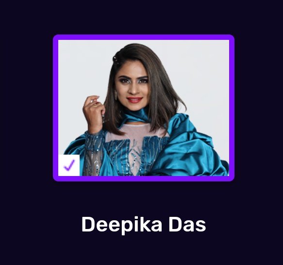 Vote for genuine contestant #DeepikaDas from 1 id 99 votes. 

#BBK9 #ColorsKannada #BiggBossKannada9