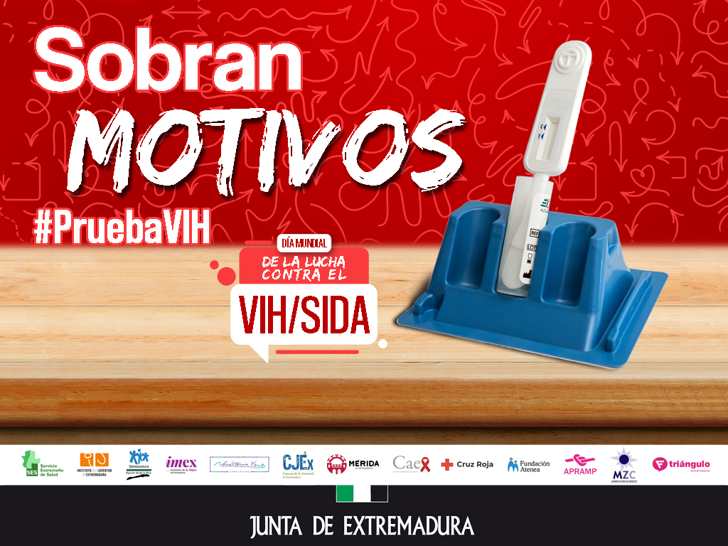 IJExtremadura's tweet photo. Siempre sobran motivos para hacerte la #pruebaVIH y estas semanas que se celebran actividades con motivo del #díaluchaVIHSIDA más todavía. 
Nuestros #ECJs y #Factorías acogen estos días diferentes actos o colaboran en su organización.  
🧵⬇️⬇️ https://t.co/mJcmezVeZq