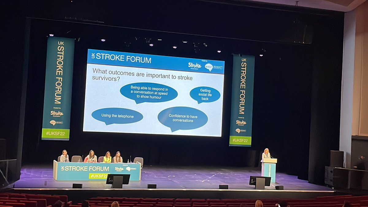 What outcomes are important to stroke survivors? Researchers & Clinicians often use different outcome measures for similar interventions. Taking patients views on board in deciding on what outcomes should be measured/are important is not the norm #UKSF22