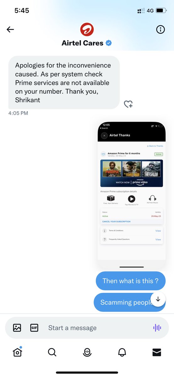 Roshit_raj's tweet photo. @Airtel_Presence This is what is ur response . So helpful response #JagoGrahakJago @airtelindia @inconsumerforum @DoT_India https://t.co/yAtEwvqGRf