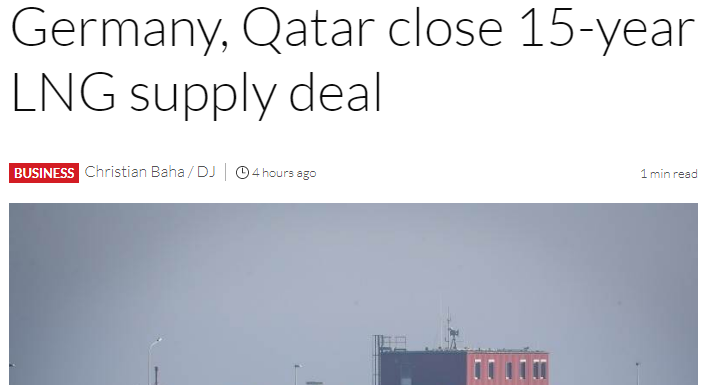It is a disgrace to play football there, but it is a tremendous idea to buy Nat Gas from them over the next 15 years...

Hypocrisy 101