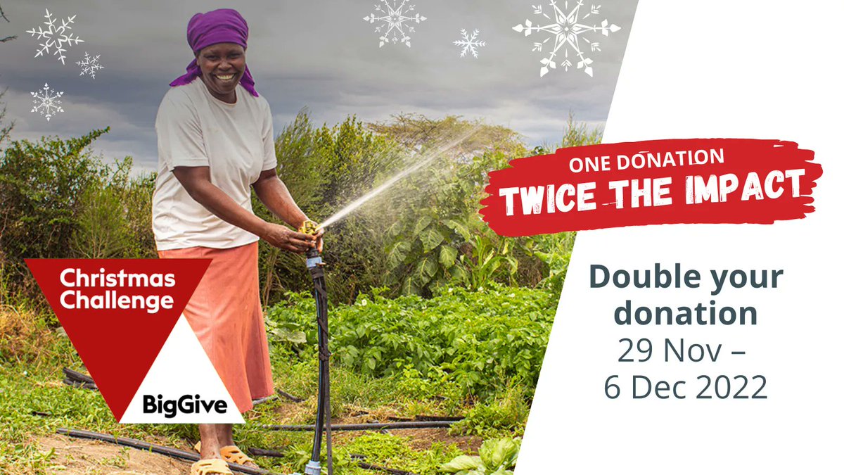 selfhelpafrica's tweet image. It’s #GivingTuesday and to celebrate we’re giving you the chance to double your donation through the @BigGive #ChristmasChallenge22 

One donation this Christmas can have TWICE the impact ✌🏼💚

Double your donation today: bit.ly/3igstU1