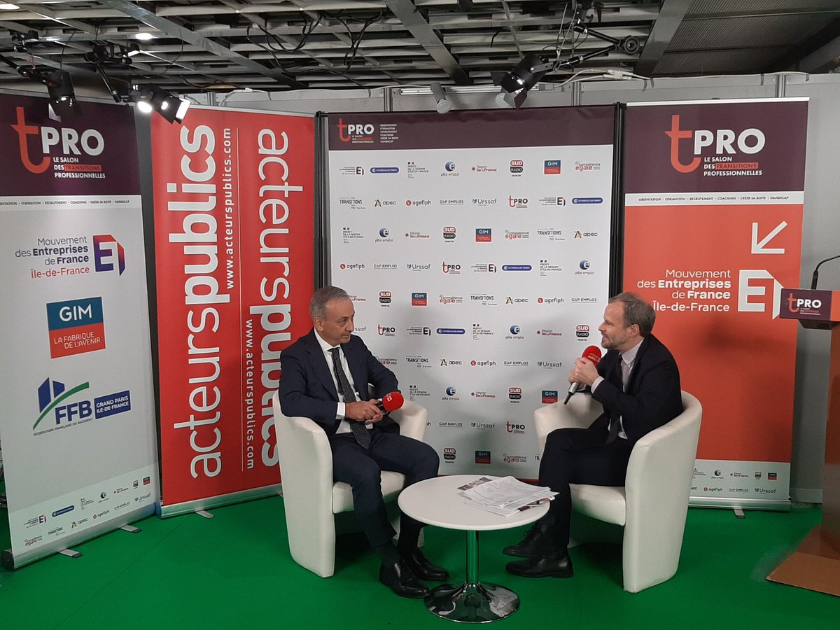 MEDEF Île-de-France (@medef_idf) on Twitter photo #Tpro2022 : "Les dispositifs mis en place par l'État #CEP et #PTP sont indispensables pour la construction d'un projet professionnel réussi" <a href="/BrunoLucasDGEFP/">Bruno Lucas</a> sur <a href="/acteurspublics/">acteurs publics</a> en direct du Salon des #TransitionsProfessionnelles #Tpro2022 : "Les dispositifs mis en place par l'État #CEP et #PTP sont indispensables pour la construction d'un projet professionnel réussi" <a href="/BrunoLucasDGEFP/">Bruno Lucas</a> sur <a href="/acteurspublics/">acteurs publics</a> en direct du Salon des #TransitionsProfessionnelles