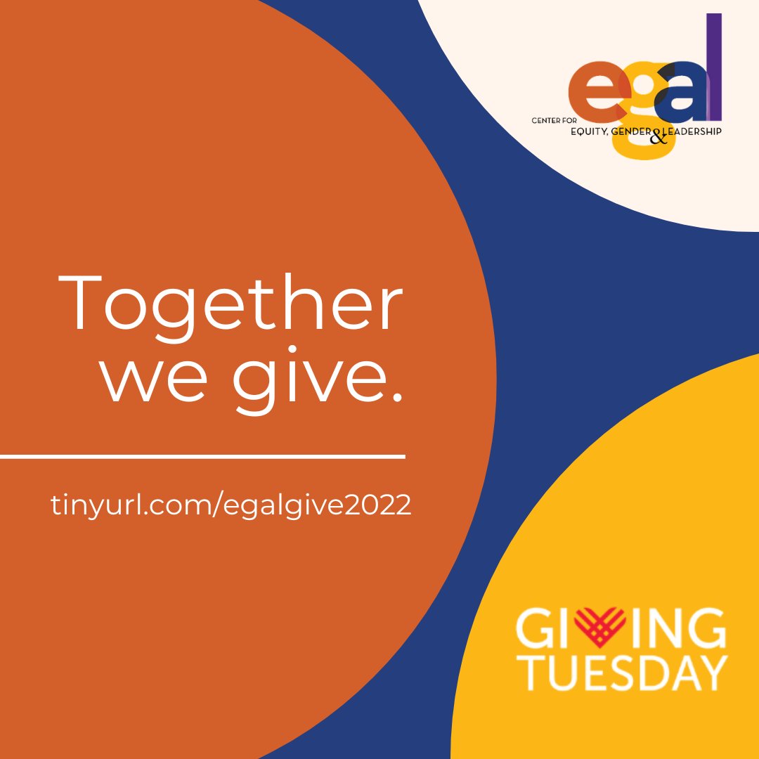 This #GivingTuesday, consider supporting our work to develop leaders who are champions for diversity and inclusion in business. Let’s make our world Equity Fluent, together. tinyurl.com/egalgive2022