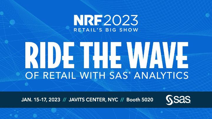 #NRF2023 is right around the corner. Mark your calendars and we’ll see you on January 15th. Registration is now live (with discounts 😉): 2.sas.com/6013MCRoF