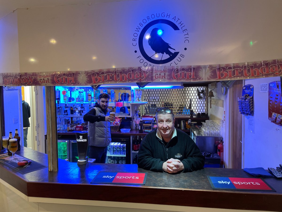 CrowboroughAFC's tweet photo. We’re open 💙⚽️ Come down and watch @england with The Crows! #engwal #englandfootball #drinklocal #grassrootsfootball https://t.co/vnq3jbYnhh