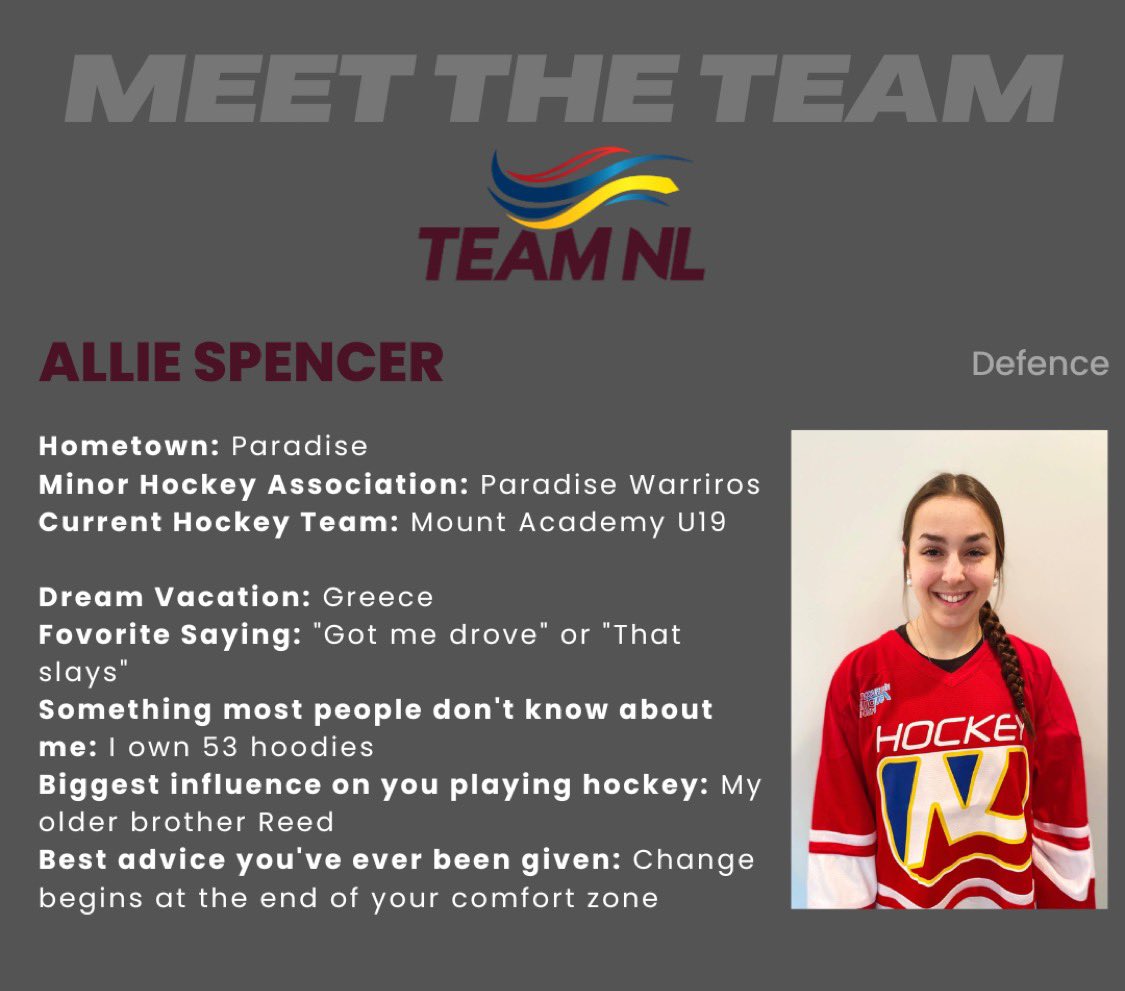 Another <a href="/MAWomensHockey/">Mount Academy Women’s Hockey</a> player added to the roster! Originally from <a href="/PmhaWarriors/">Paradise Warriors</a>, we are proud to introduce Allie!