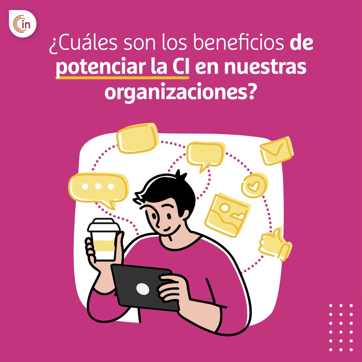internalCI's tweet image. 🟠¿Sabes cuáles son los beneficios de contar con una buena estrategia de #ComunicaciónInterna?

✅Si quieres generar un plan que mejore el clima laboral, potencie la cultura y aumente tus resultados, escríbenos a internal@internal.cl .

#comunicación #estrategia