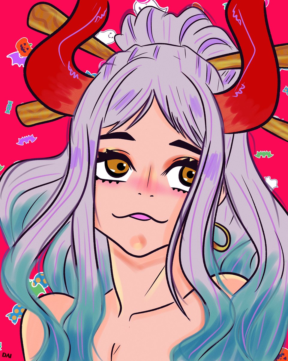 I’ve been hella busy but here have a cute Yamato 
#YamatoOnePiece #yamato #cute #onepiece