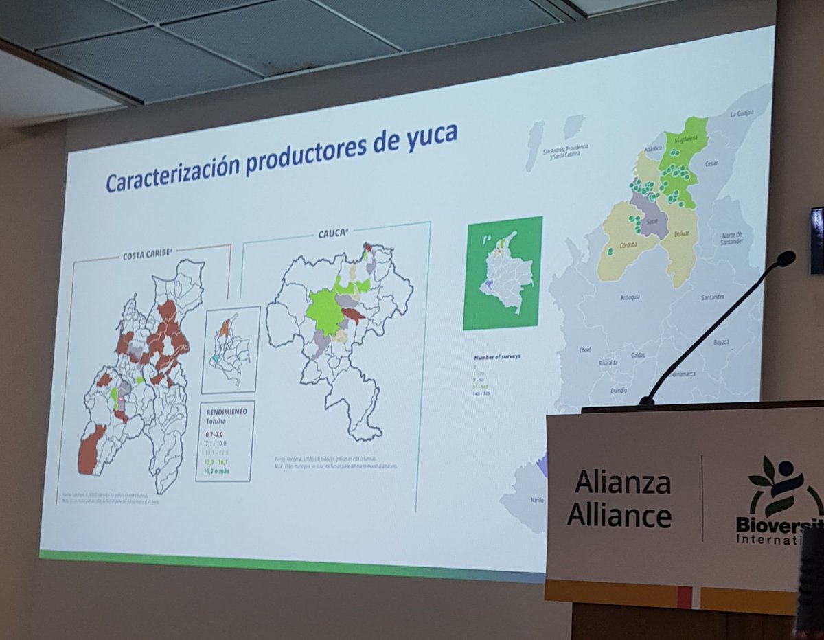 Wilmer Cuellar (@wjcuellar) on Twitter photo Siguiendo con las presentaciones sobre la producción y el impacto de #yuca en #Colombia y las enfermedades que limitan su producción en #Africa #Asia y Las #Americas
#CassavaProgram #YucaPais
<a href="/BiovIntCIAT_esp/">Alianza de Bioversity International y el CIAT</a> <a href="/PestDisPlace/">PestDisPlace</a> Siguiendo con las presentaciones sobre la producción y el impacto de #yuca en #Colombia y las enfermedades que limitan su producción en #Africa #Asia y Las #Americas
#CassavaProgram #YucaPais
<a href="/BiovIntCIAT_esp/">Alianza de Bioversity International y el CIAT</a> <a href="/PestDisPlace/">PestDisPlace</a>