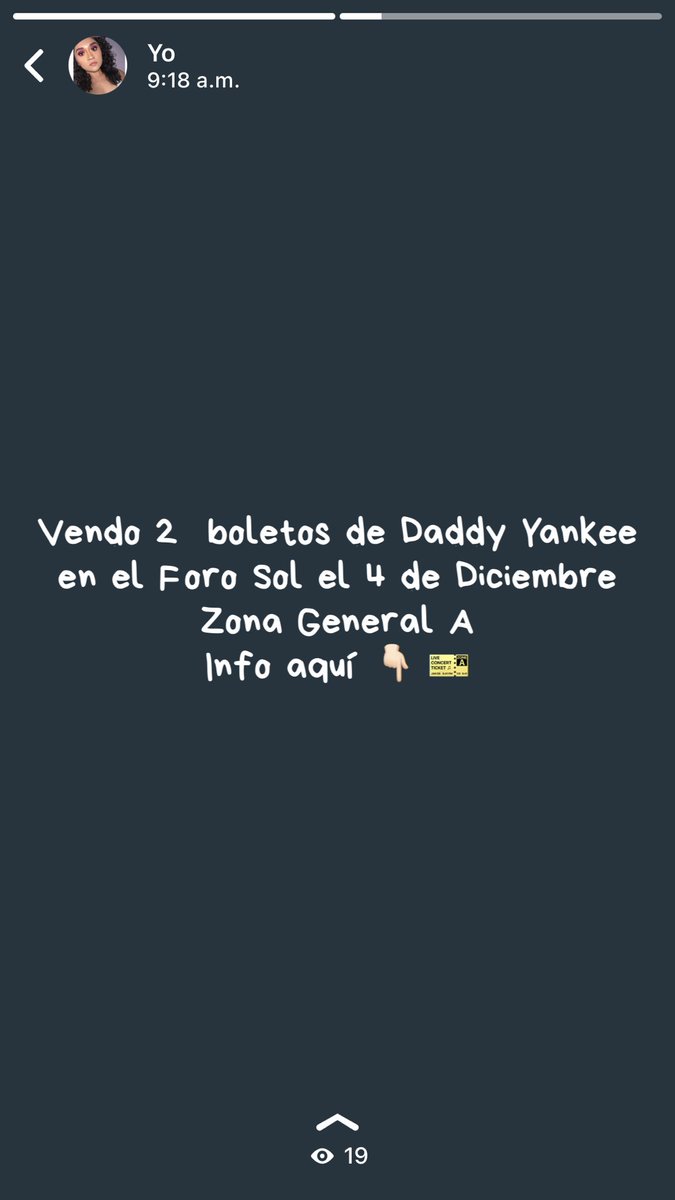 Chiiomoya08's tweet photo. Vendo 2 boletos para #conciertodaddyyankee para el 4 de diciembre en en el foro sol en zona general A info 9931352501 #cocierto #Ticketmaster #cdmx #villahermosa https://t.co/rwyP9RWILh