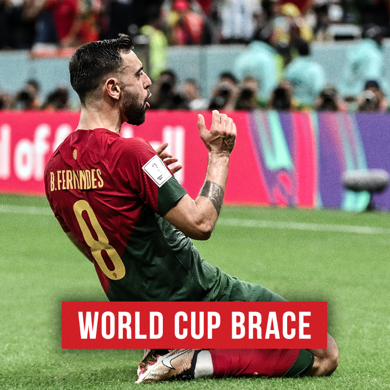ManUtd's tweet photo. ✌️ Sir Bobby Charlton was the first, @B_Fernandes8 the most recent, but can you name the other three? 👀

#MUFC || #WorldCup