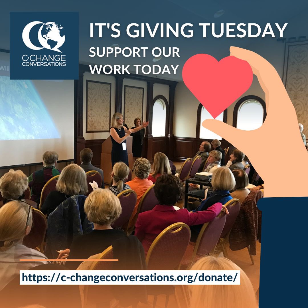 CChangeChats's tweet photo. Donate Today ❤️: https://t.co/cWQGgB3sGO

When you give to C-Change your donation goes a long way! 
• Chapter expansion 
• Training for additional presenters
• Developing more programs
• Promoting C-Change and our programs

#climatechange #givingtuesday #givingtuesday2022 https://t.co/1s2Veud7b2
