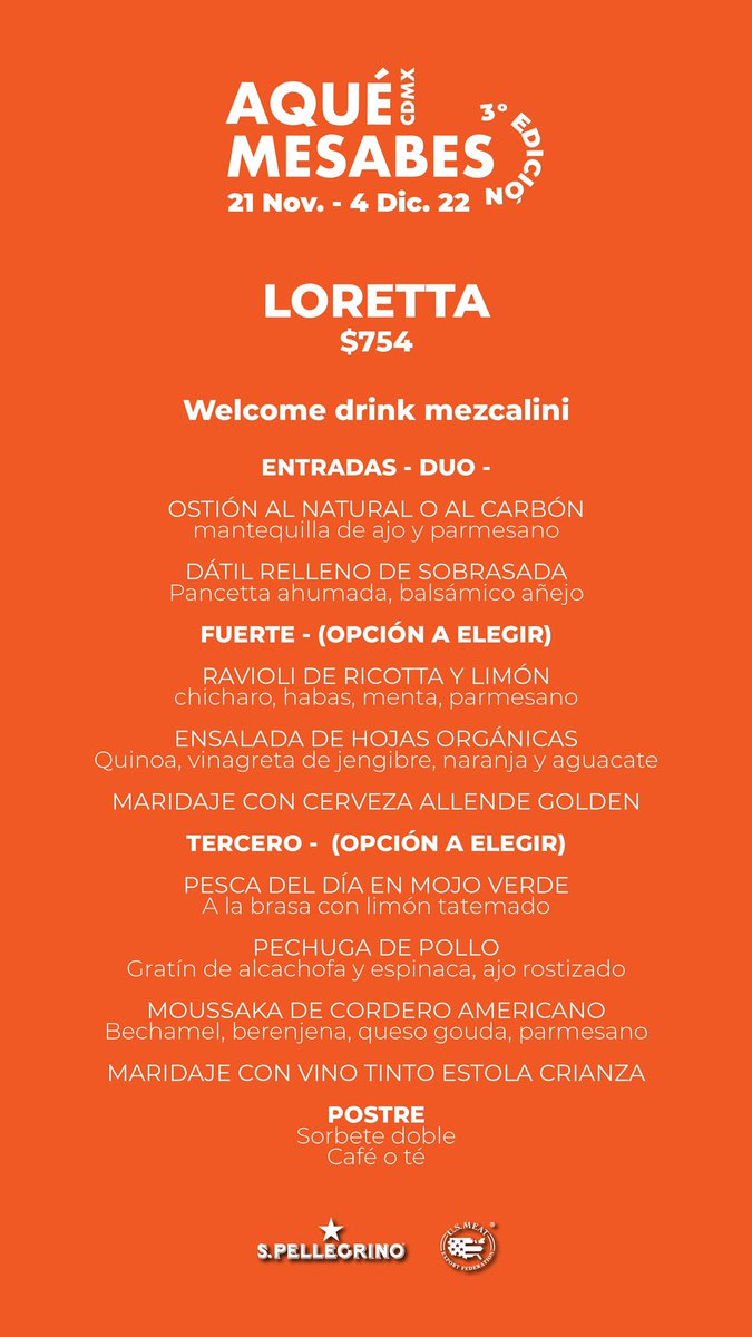 El festival gastronómico “A qué me sabes CDMX” celebrará su tercera edición y aquí nuestra propuesta. ¡Visítanos y prueba nuestro menú especial hasta el 4 de diciembre! 

📲 cutt.ly/9ELoeJN
WHATSAPP: +52 56 3017 7603
🗓 Open Table: cutt.ly/EIdtbug