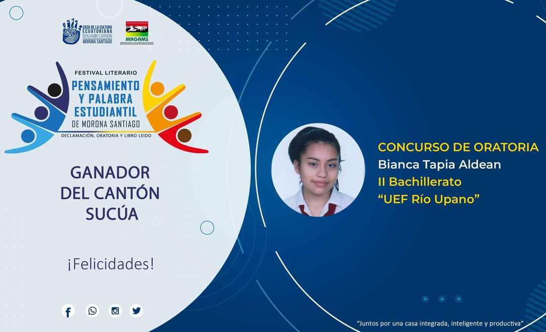 cce_moronastgo's tweet photo. ✅ FESTIVAL LITERARIO || 22 estudiantes de la provincia rumbo al Festival Literario Provincial. Quince establecimientos educativos participaron en las jornadas de selección cantonal, en los géneros: declamación, oratoria y libro leído.

NOTIFICACIÓN DE RESULTADOS⬇️ https://t.co/5yuNT96A6e
