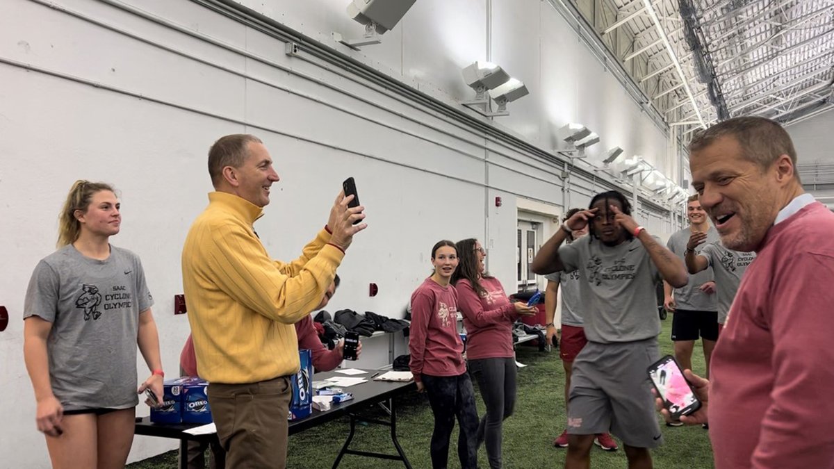 ISUathletes's tweet photo. Year 2 of SAAC #CycloneOlympics in the books! We sure know how to have fun. This event brings together student-athletes across all sports with the help from staff and coaches.
π https://t.co/9VIU8sUR81
πΈ@gilbertkicker
#CycloneJourney https://t.co/zQO6eBUBBc
