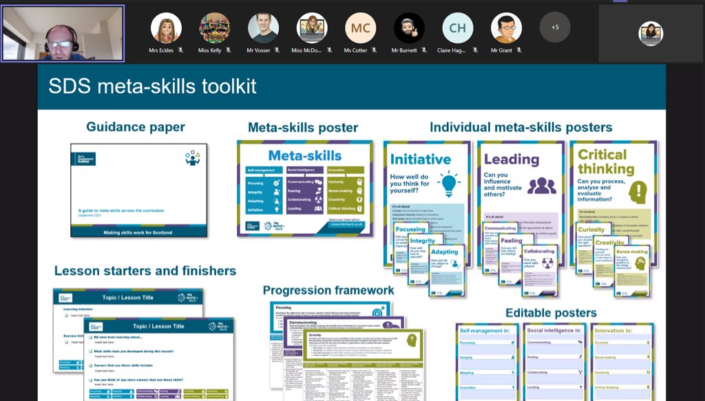 Our online session this afternoon focussed on Career Education. Very informative! 📝 Thanks <a href="/skillsdevscot/">Skills Development Scotland</a> <a href="/BraesPastoral/">Braes Pastoral</a> <a href="/BraesHigh/">Braes High School</a> #professionallearning