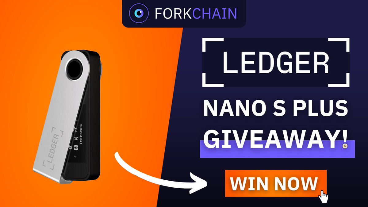 sidexyz's tweet image. 🚨 LEDGER GIVEAWAY 🎁

❌ "Not your keys, not your crypto" ❌

Have you ever heard this quote before?

Today ForkChain offers you some safety! ✅

Just follow these 3 simple steps to win a Ledger Nano S Plus 👇

1️⃣ Follow @ForkChain_io 🧿

2️⃣ Like + RT 🧡

3️⃣ Tag 3 friends 👥