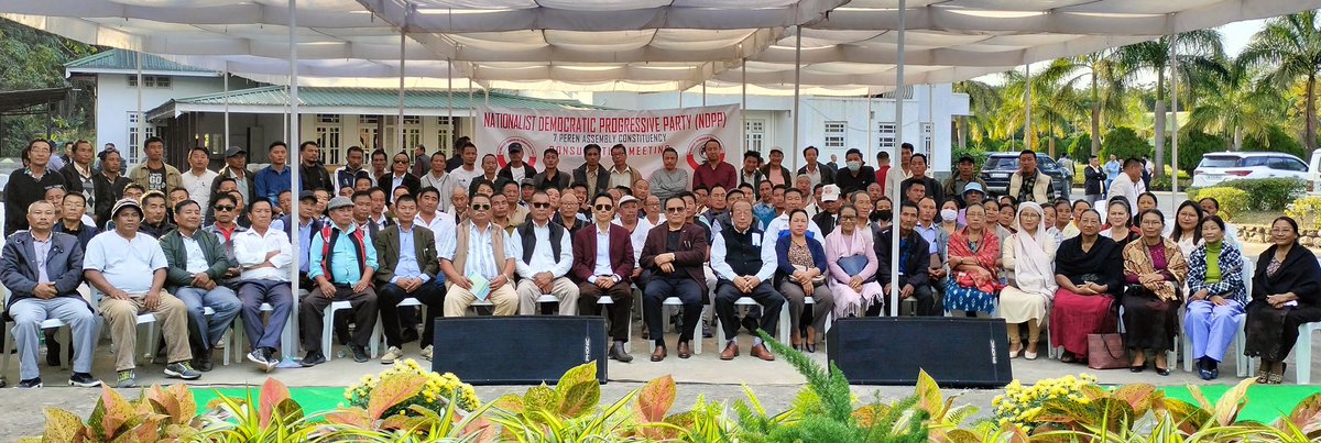 TRZeliang's tweet photo. The first consultative meeting since the merger, comprising of all Executives of NDPP 7 Peren A/C and its Frontal Units, members of CEB,COB representing 7 A/C and all Executives of the erstwhile NPF was held today. 1/- https://t.co/zbC2ssmwsg