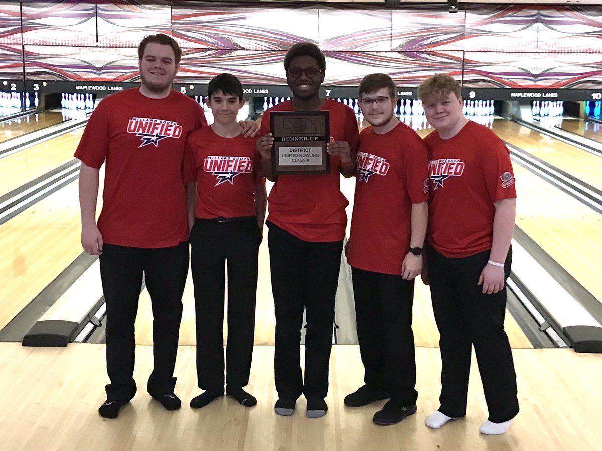 Our Unified Bowling team were District Runners-up today at Maplewood Lane! Great Job, Patriots! The Patriots now have to wait to see if they get into state on a wildcard. Either way, we are super proud of our kids! <a href="/MSouthUnified/">Patriots Unified</a> #TPW