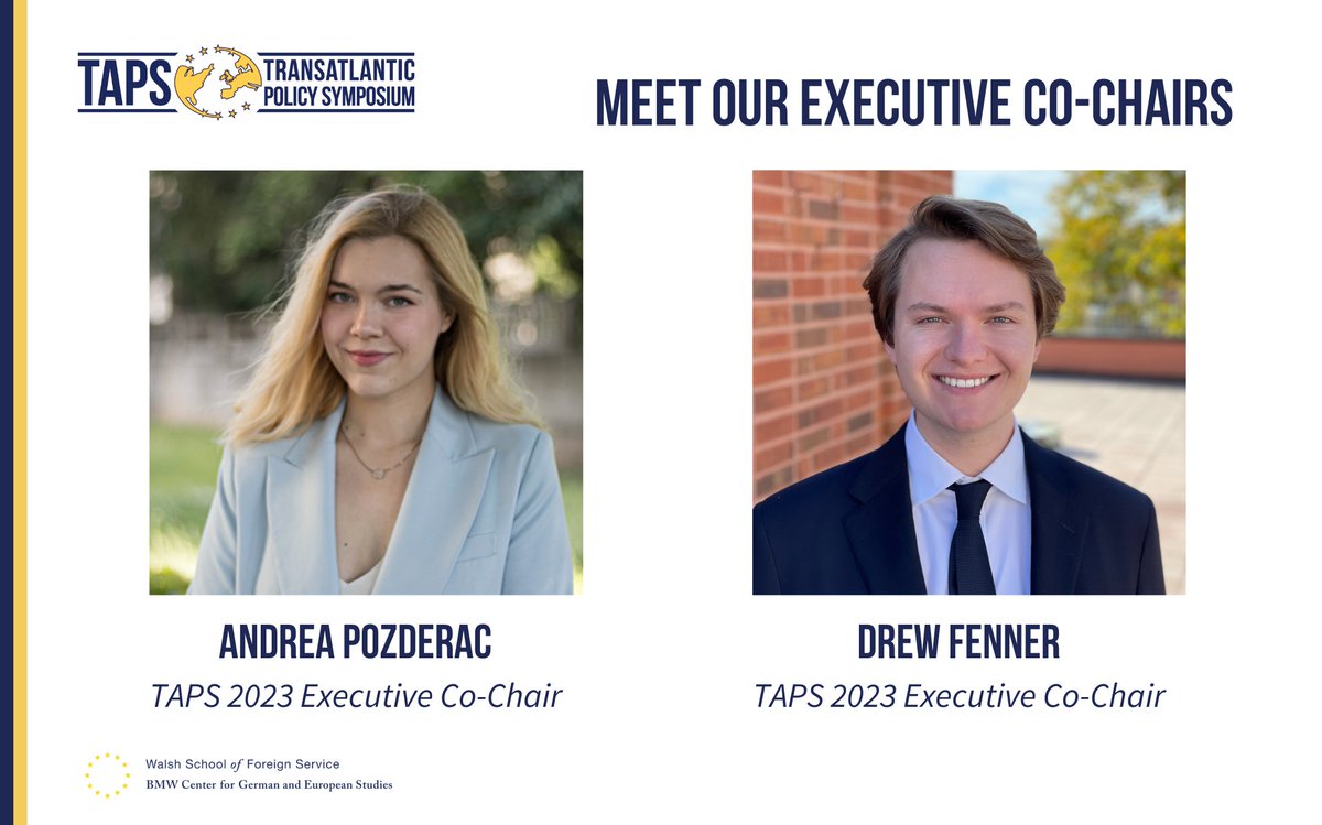 TAPSGeorgetown's tweet photo. We are so excited to announce our Executive Co-chairs for TAPS 2023, @AndreaPozderac and @drew_fenner!
Interested in joining us in D.C. in February 2023? Visit us at: https://t.co/XrB9FgKiQJ
📝Deadline for abstracts: December 2, 2022
#TAPS2023 #GeorgetownMAGES @EuropaSaxa https://t.co/5CDmspqReF